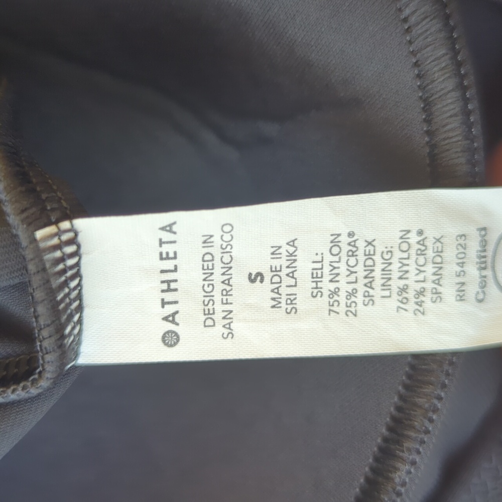 Athleta One Piece Rash Guard - Black S - Picture 5 of 6